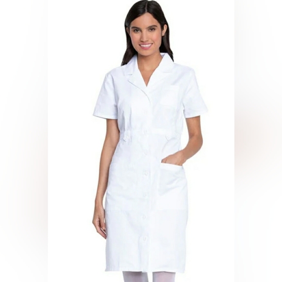 Dickies Dresses Dickies White Uniform Medical Dress Nurse Lab Cosplay Nwt Size Medium Scrubs
